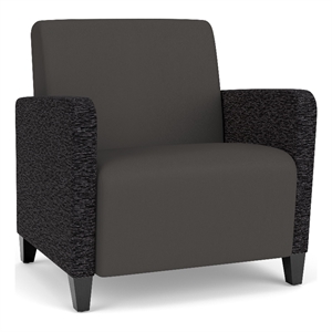 Lesro Ravenna Lounge Reception Wide Guest Chair in Gray