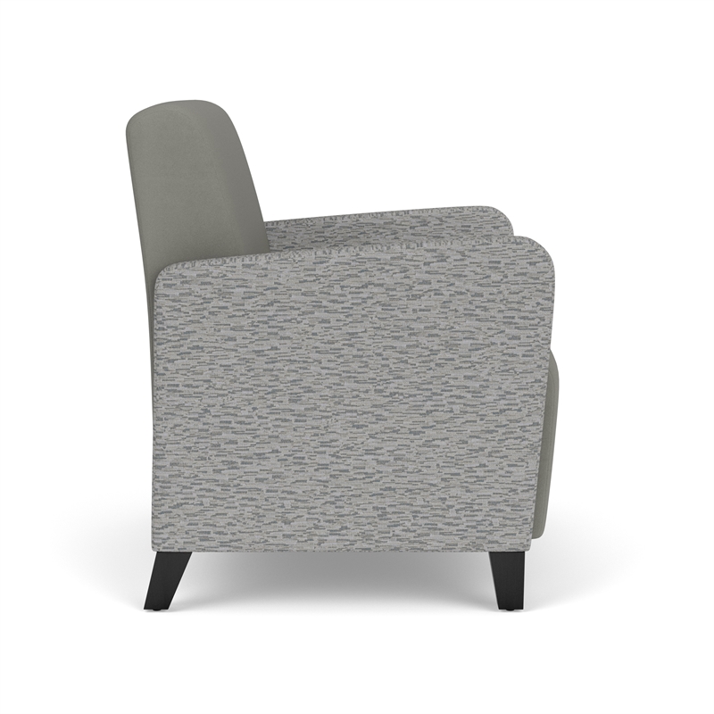 Lesro Ravenna Lounge Reception Wide Guest Chair in Gray