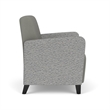 Lesro Ravenna Lounge Reception Wide Guest Chair in Gray