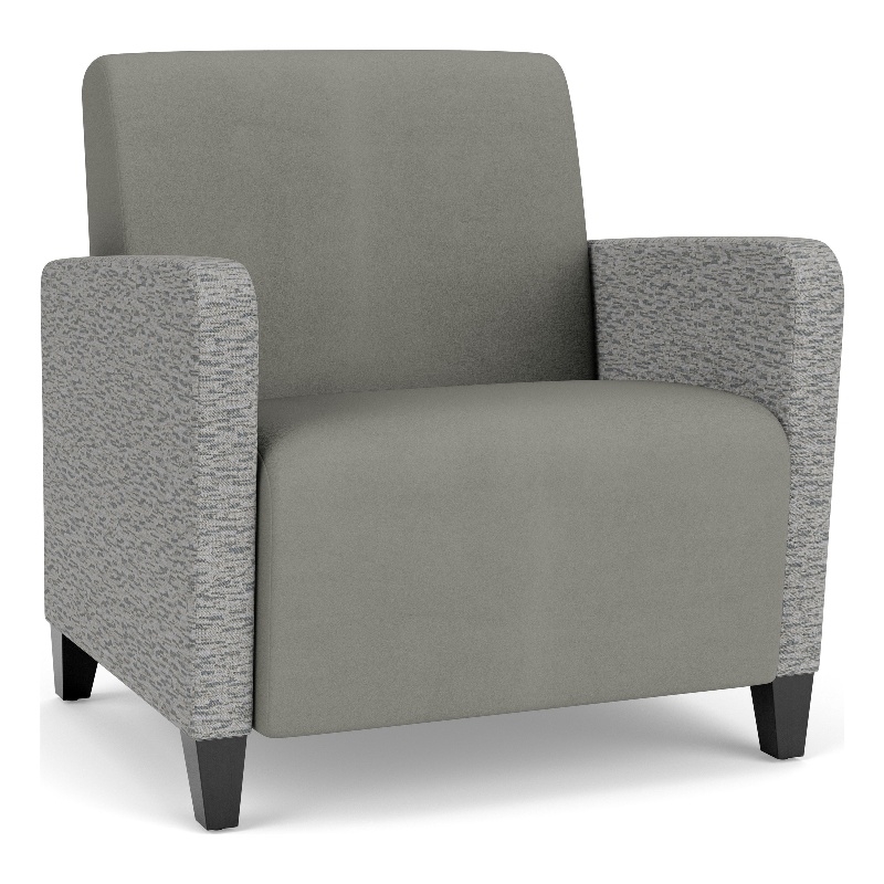 Lesro Ravenna Lounge Reception Wide Guest Chair in Gray