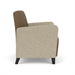 Lesro Ravenna Lounge Reception Wide Guest Chair in Brown