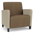 Lesro Ravenna Lounge Reception Wide Guest Chair in Brown