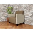 Lesro Ravenna Lounge Reception Wide Guest Chair in Brown