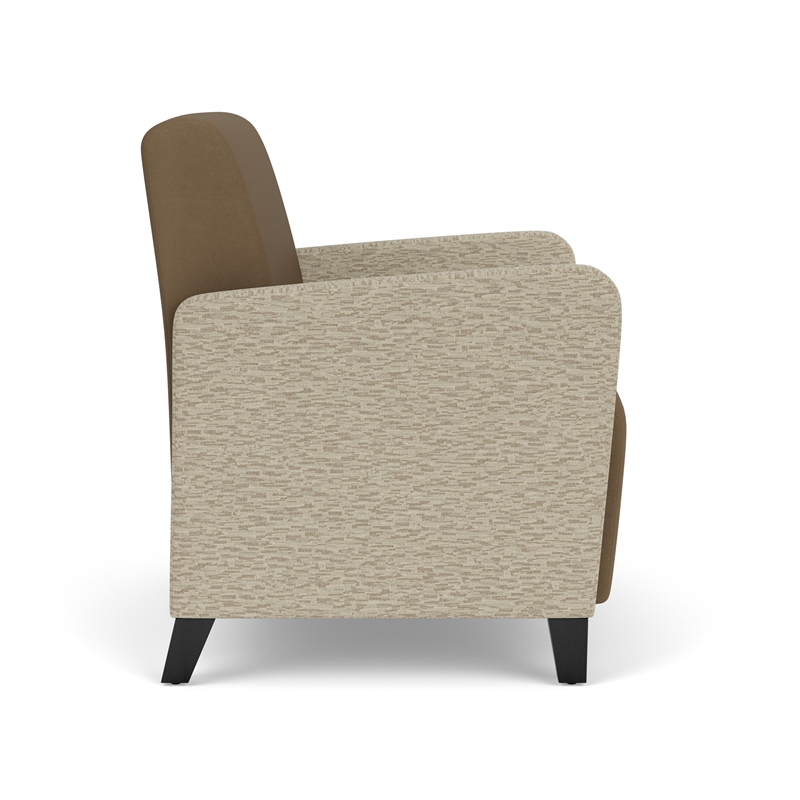 Lesro Ravenna Lounge Reception Wide Guest Chair in Brown