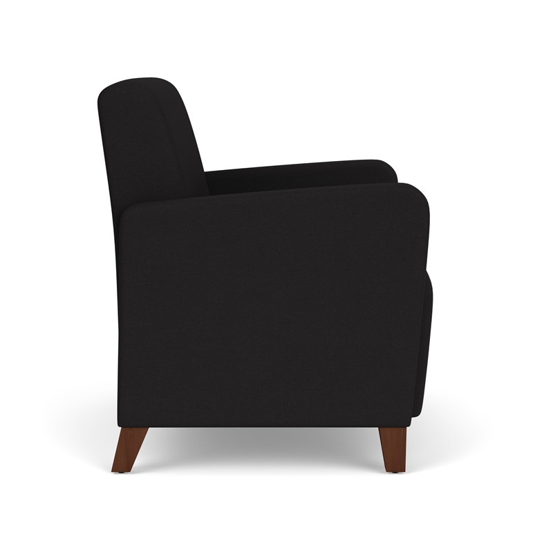 Lesro Ravenna Lounge Reception Wide Guest Chair in Black