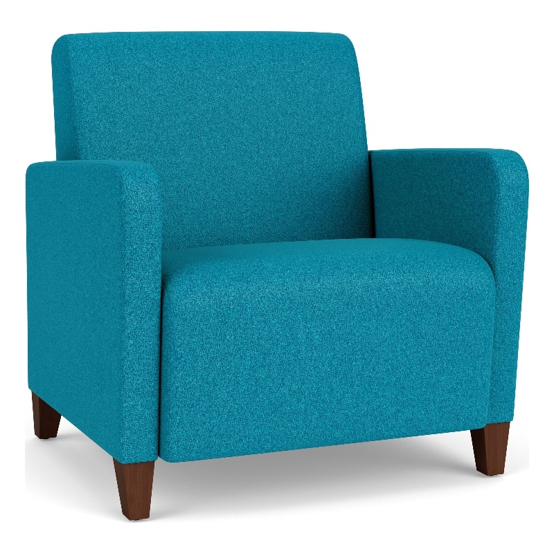 Lesro Ravenna Lounge Reception Wide Guest Chair in Teal