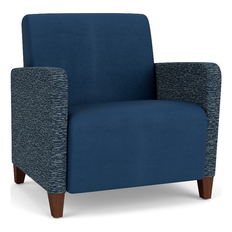 Lesro Ravenna Lounge Reception Wide Guest Chair in Blue