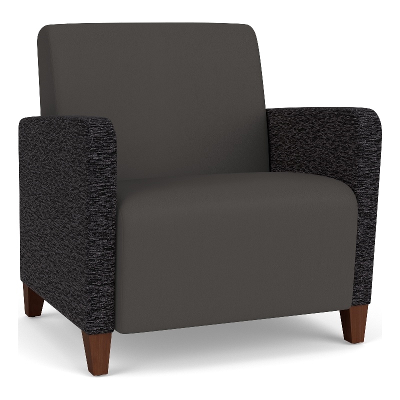 Lesro Ravenna Lounge Reception Wide Guest Chair in Gray