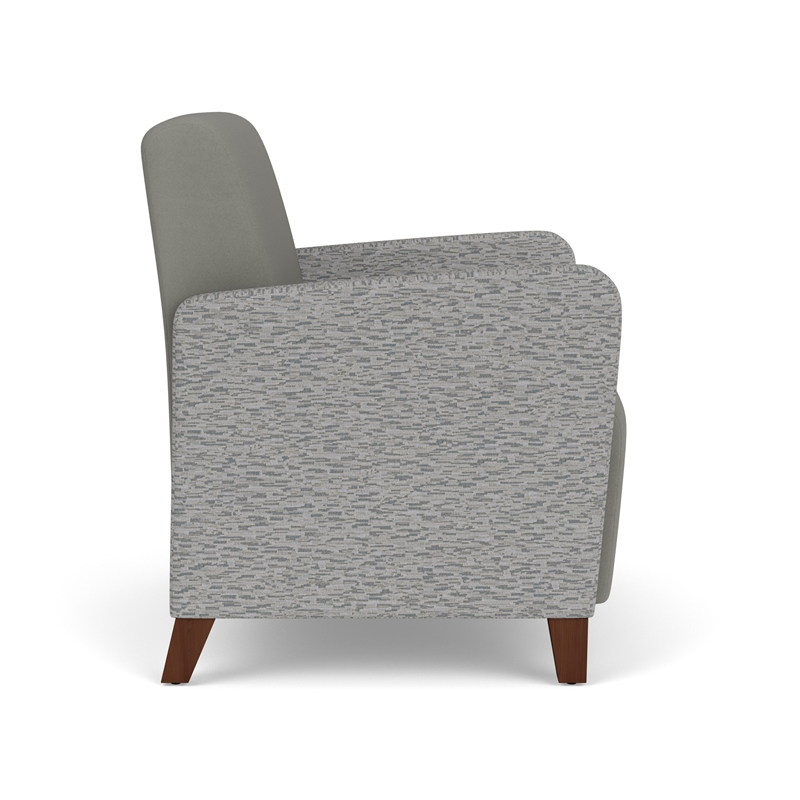 Lesro Ravenna Lounge Reception Wide Guest Chair in Gray