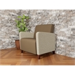 Lesro Ravenna Lounge Reception Wide Guest Chair in Brown