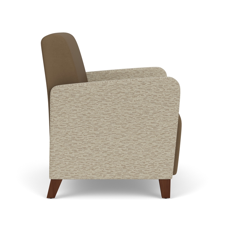 Lesro Ravenna Lounge Reception Wide Guest Chair in Brown