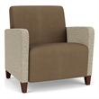 Lesro Ravenna Lounge Reception Wide Guest Chair in Brown