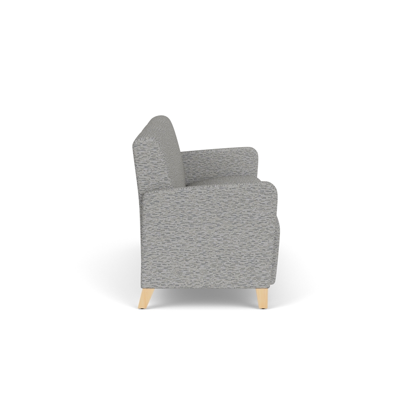 Lesro Ravenna Lounge Reception 3 Seat Tandem Seating No Center Arms in Gray