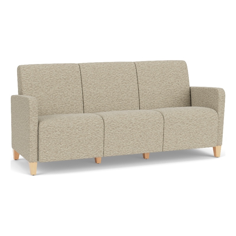 Lesro Ravenna Lounge Reception 3 Seat Tandem Seating No Center Arms in Beige