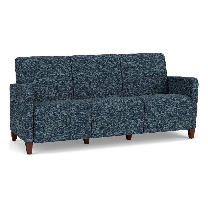 Lesro Ravenna Lounge Reception 3 Seat Tandem Seating No Center Arms in Blue
