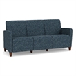 Lesro Ravenna Lounge Reception 3 Seat Tandem Seating No Center Arms in Blue