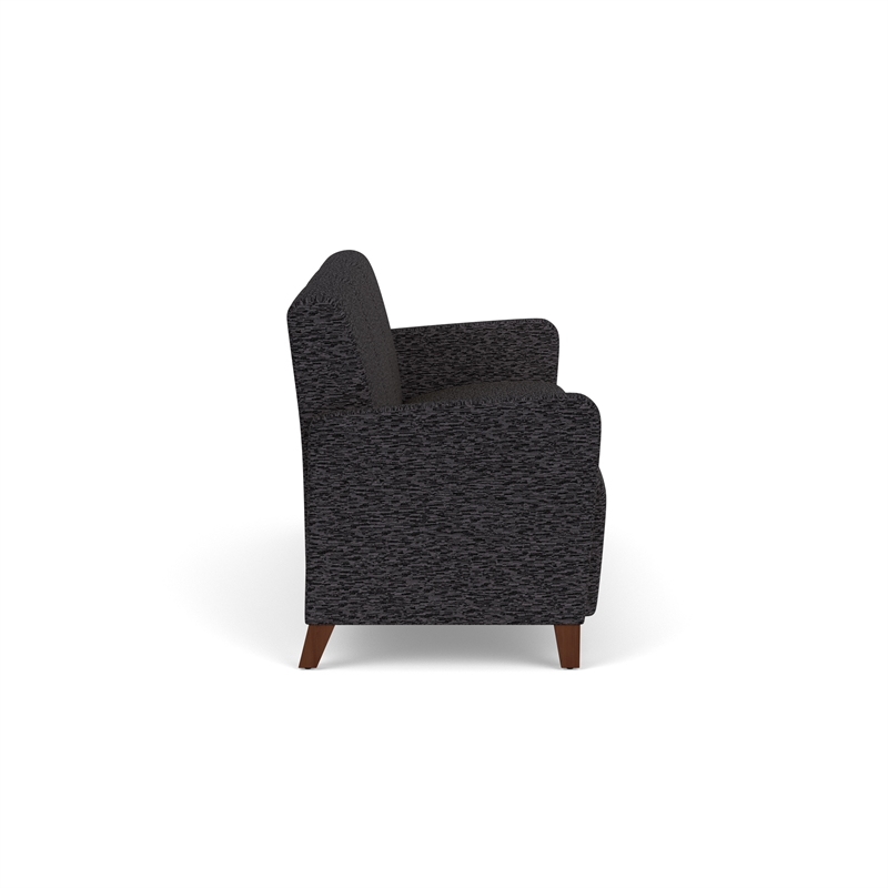 Lesro Ravenna Lounge Reception 3 Seat Tandem Seating No Center Arms in Black