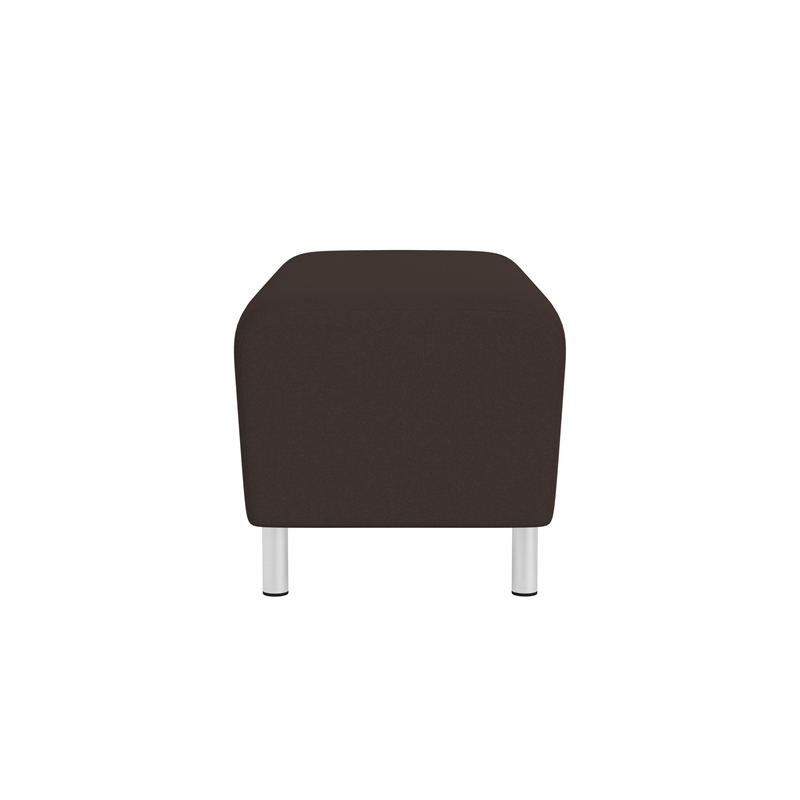 Lesro Ravenna Lounge Reception Loveseat Bench in Brown
