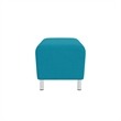 Lesro Ravenna Lounge Reception Loveseat Bench in Teal