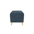 Lesro Ravenna Lounge Reception Loveseat Bench in Blue