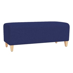 Lesro Ravenna Lounge Reception Loveseat Bench in Blue