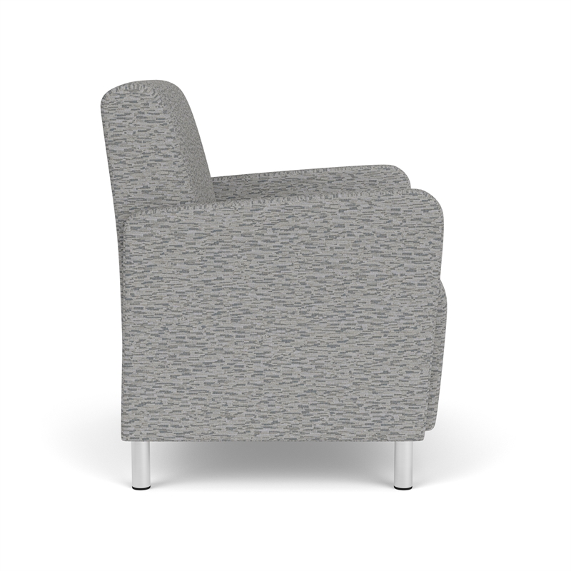 Lesro Ravenna Lounge Reception Wide Guest Chair in Gray