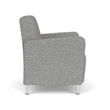 Lesro Ravenna Lounge Reception Wide Guest Chair in Gray