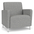 Lesro Ravenna Lounge Reception Wide Guest Chair in Gray