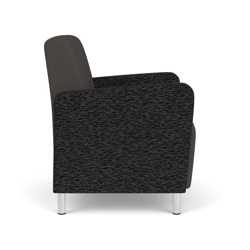 Lesro Ravenna Lounge Reception Wide Guest Chair in Gray