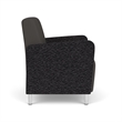 Lesro Ravenna Lounge Reception Wide Guest Chair in Gray