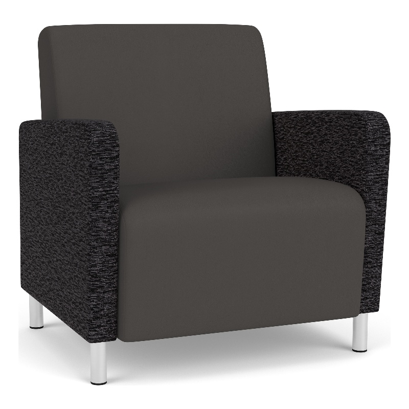 Lesro Ravenna Lounge Reception Wide Guest Chair in Gray