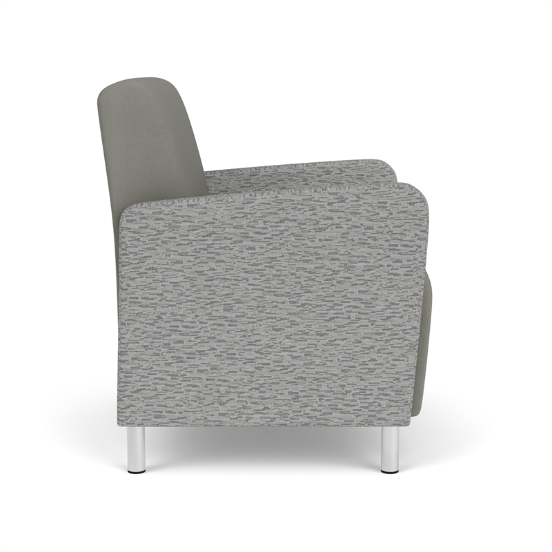 Lesro Ravenna Lounge Reception Wide Guest Chair in Gray