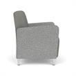 Lesro Ravenna Lounge Reception Wide Guest Chair in Gray