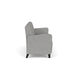 Lesro Ravenna Lounge Reception 3 Seat Tandem Seating No Center Arms in Gray