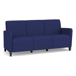 Lesro Ravenna Lounge Reception 3 Seat Tandem Seating No Center Arms in Blue