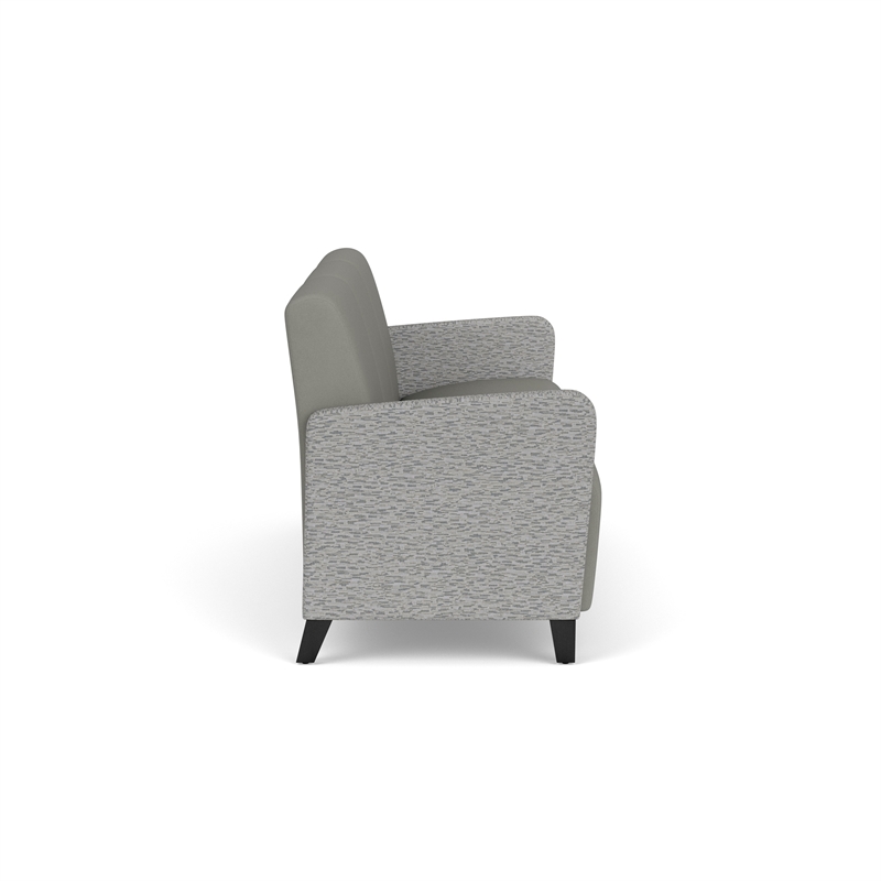 Lesro Ravenna Lounge Reception 3 Seat Tandem Seating No Center Arms in Gray