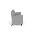 Lesro Ravenna Lounge Reception 3 Seat Tandem Seating No Center Arms in Gray