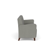 Lesro Ravenna Lounge Reception 3 Seat Tandem Seating No Center Arms in Gray