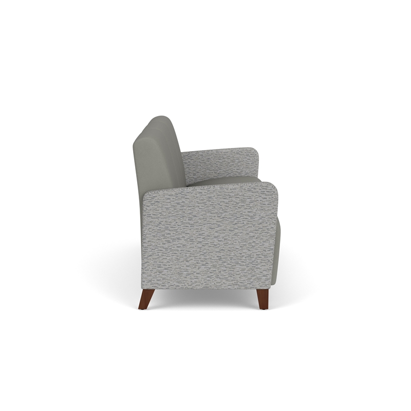 Lesro Ravenna Lounge Reception 3 Seat Tandem Seating No Center Arms in Gray