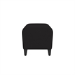 Lesro Ravenna Lounge Reception Loveseat Bench in Black