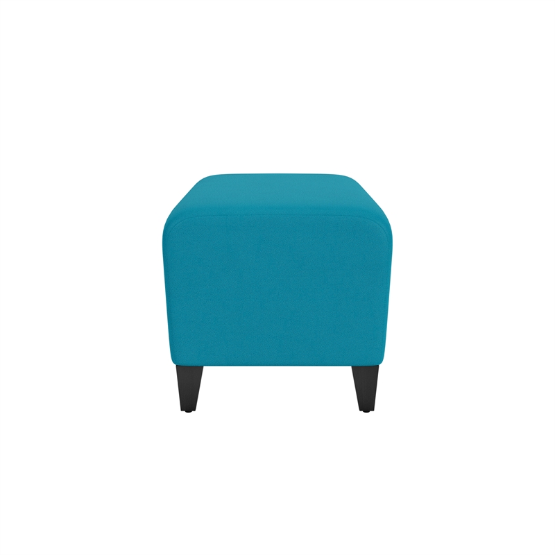 Lesro Ravenna Lounge Reception Loveseat Bench in Teal