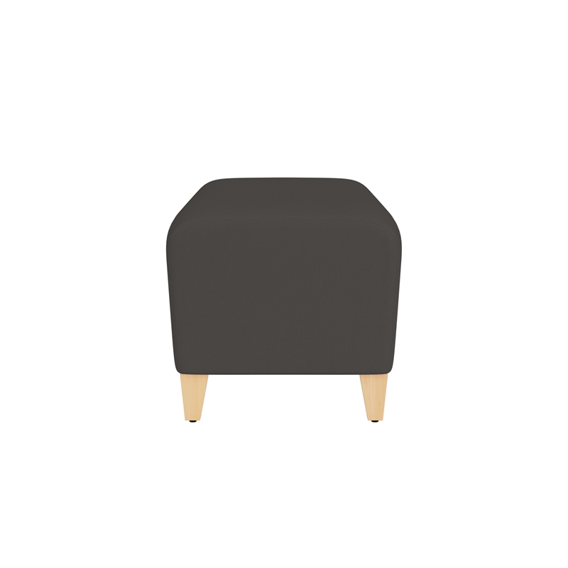 Lesro Ravenna Lounge Reception Loveseat Bench in Gray