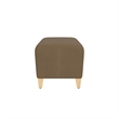 Lesro Ravenna Lounge Reception Loveseat Bench in Brown