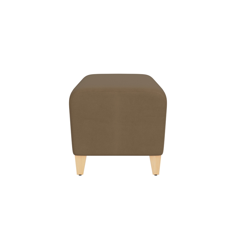 Lesro Ravenna Lounge Reception Loveseat Bench in Brown