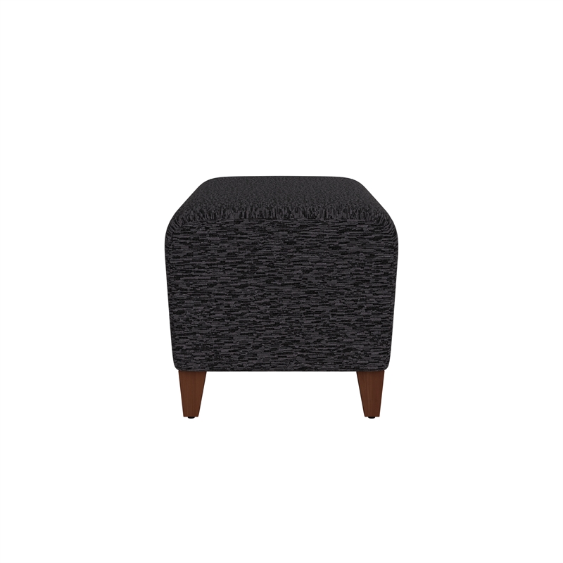 Lesro Ravenna Lounge Reception Loveseat Bench in Black