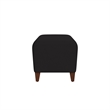 Lesro Ravenna Lounge Reception Loveseat Bench in Black