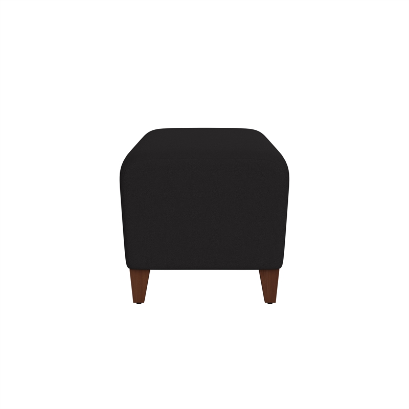 Lesro Ravenna Lounge Reception Loveseat Bench in Black