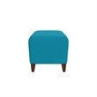Lesro Ravenna Lounge Reception Loveseat Bench in Teal