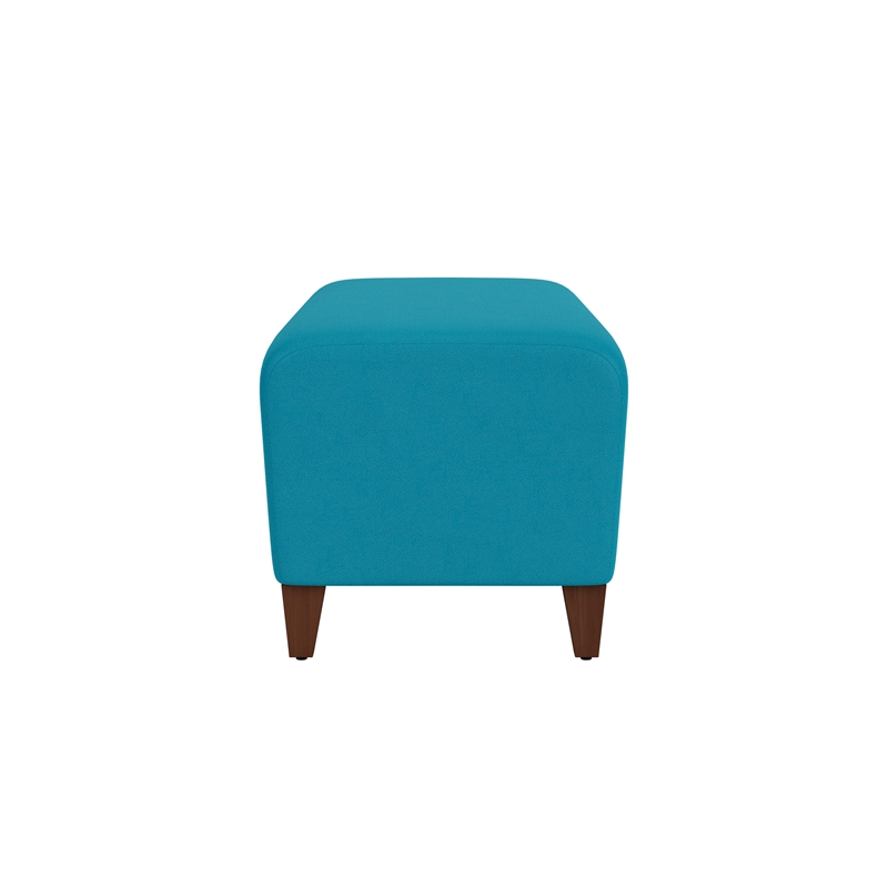 Lesro Ravenna Lounge Reception Loveseat Bench in Teal