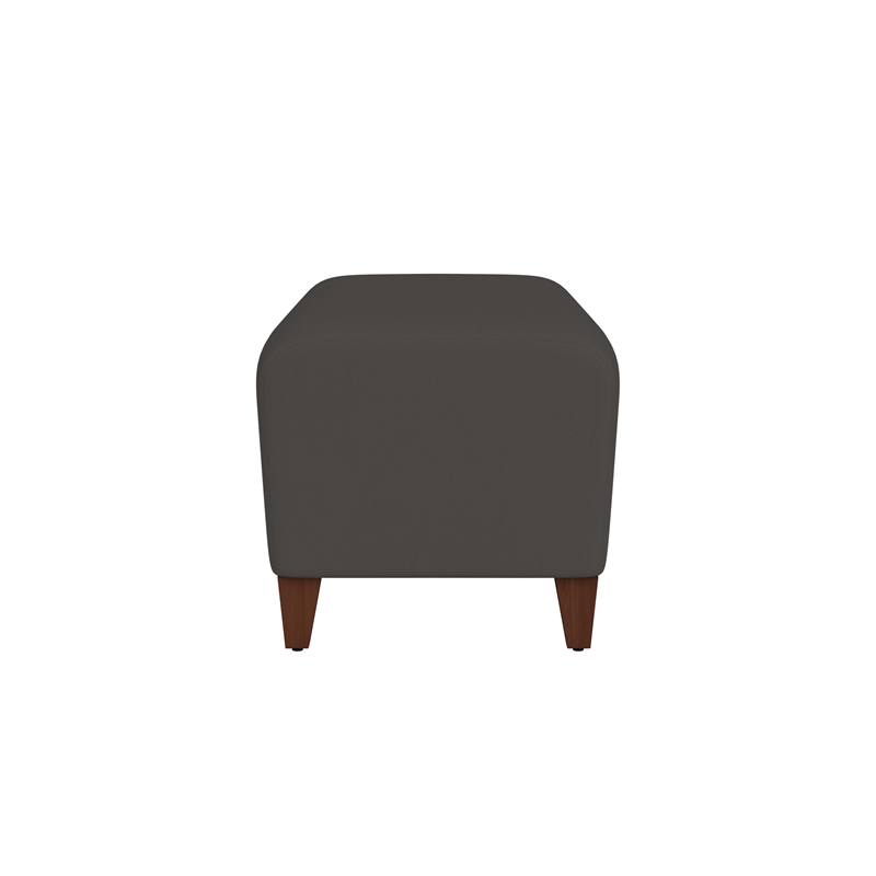Lesro Ravenna Lounge Reception Loveseat Bench in Gray